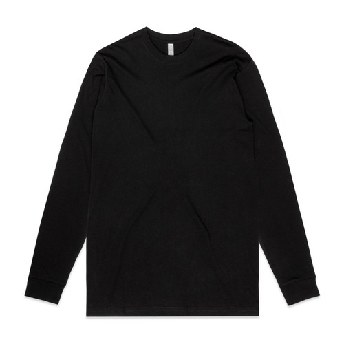 BLACK staple-organic-l/s-tee-black